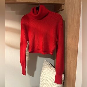 Wilfred Vibrant Red Cowl Neck Sweater